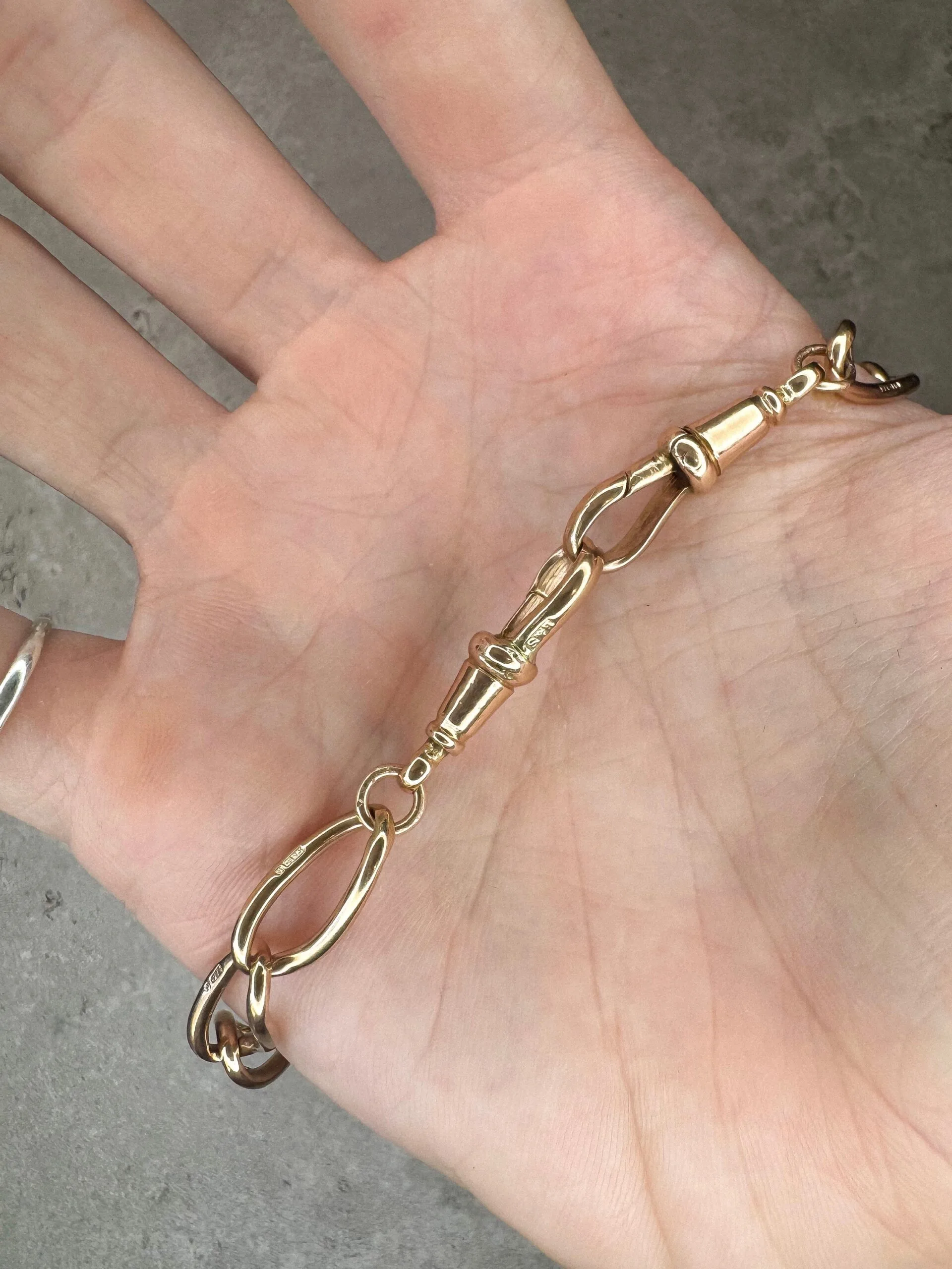 Antique 9ct Rose Gold Albert 35g - Image 7
